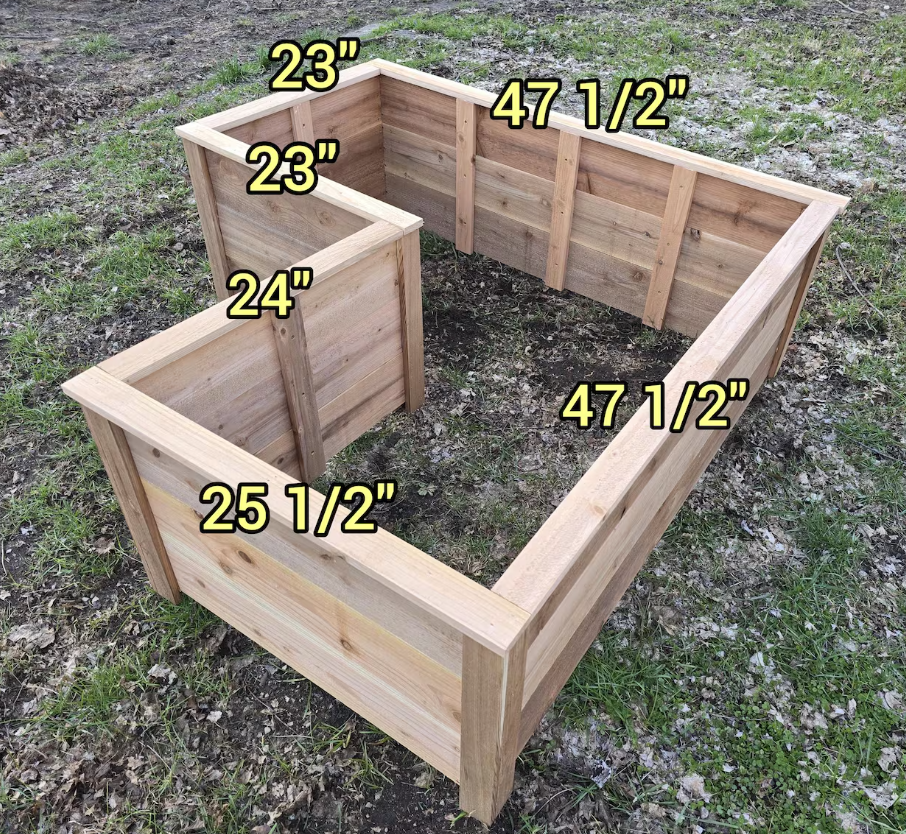L Shaped Planter (wholesale)