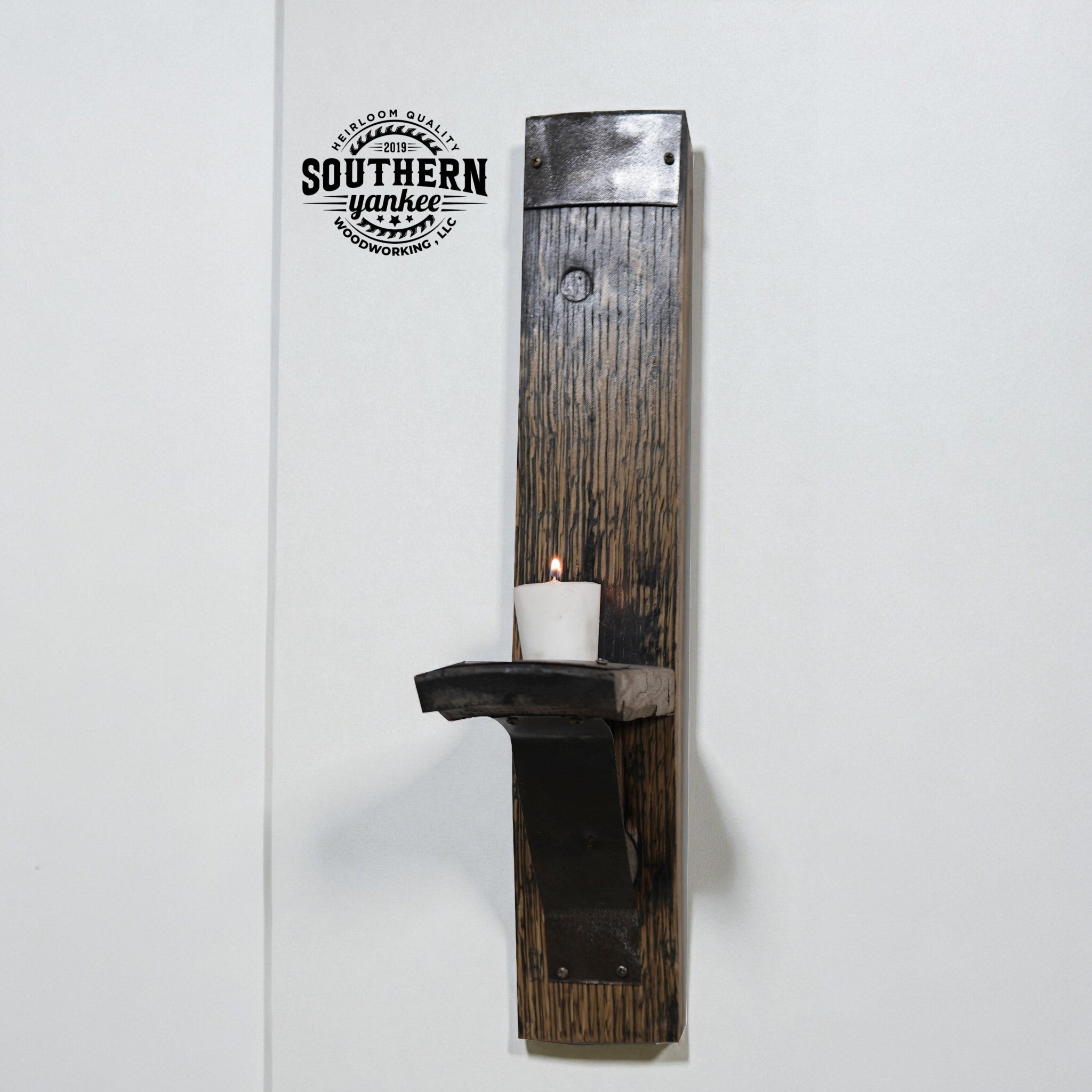 1/2 stave candle holder