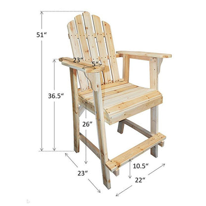 24" Adirondack Bar Height Chair  (wholesale)