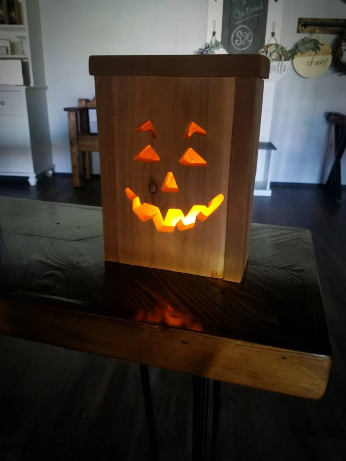 Rustic Halloween Lanterns (with flickering tea light) (Wholesale)