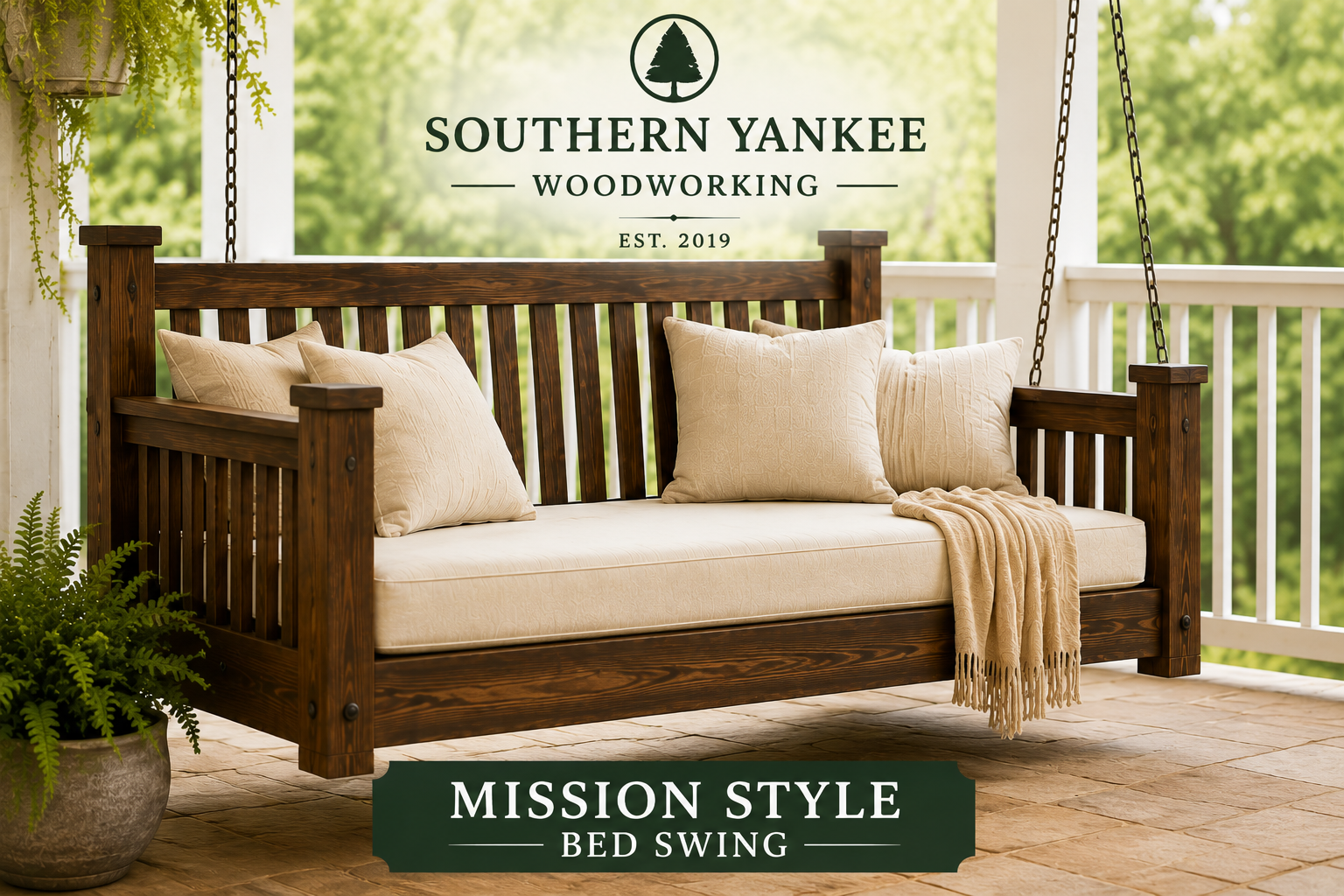 The Mission Style Bed swing