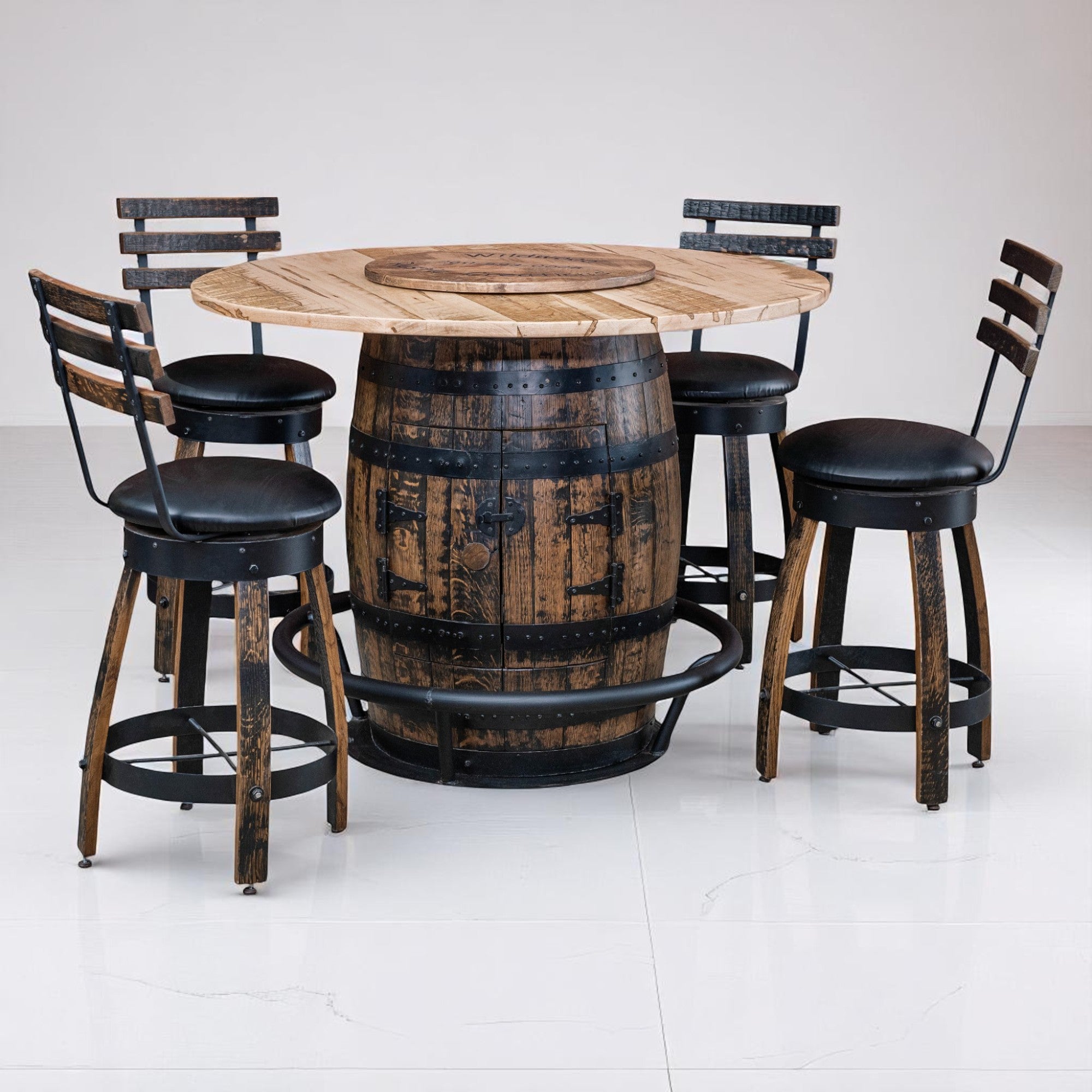 1773 Boston Harbor Full Barrel Table (Storage Base)