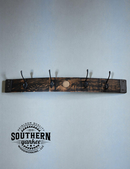 1773 Boston Harbor Coat Rack (Stave Wall Mount)