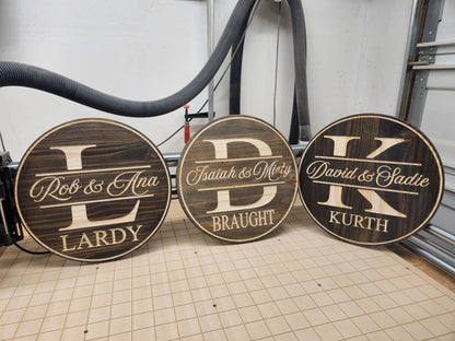 18" Split Letter Monogram Door/Wall Hangers