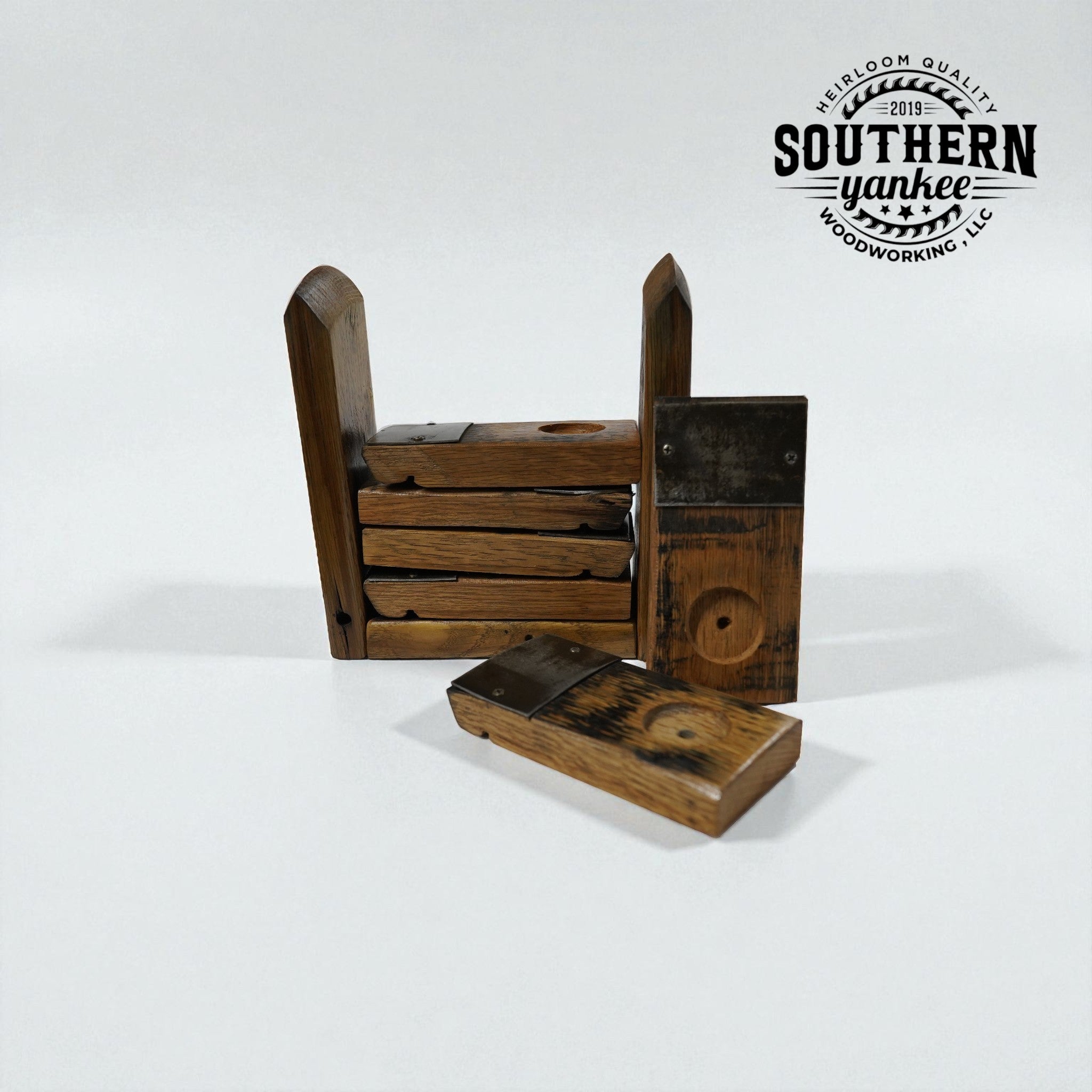 Staves Cigar/Shot glass Coaster w/ stand